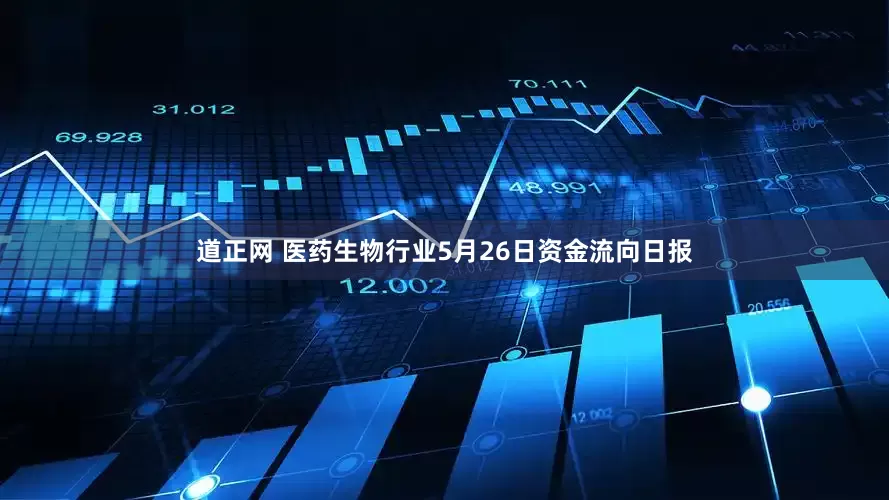 道正网 医药生物行业5月26日资金流向日报